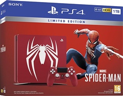 Nintendo Switch PlayStation4 pro Spiderman edition Playstation 4 Slim Console, 1TB Spider-Man Red (No Game), Boxed